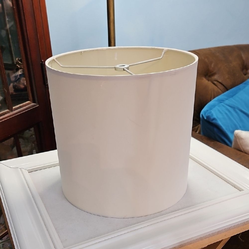 Elegant Cream Drum Lampshade Neutral Decor